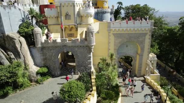 Pena National Palace Sintra — стокове відео