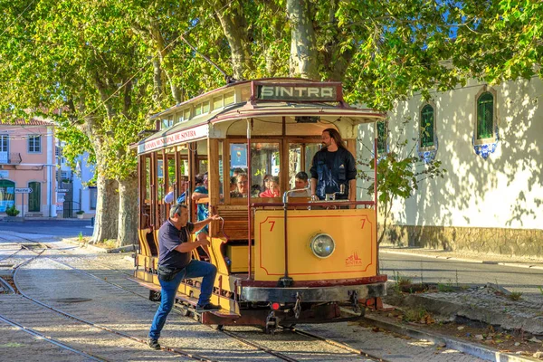 Tram storico Sintra — Foto Stock