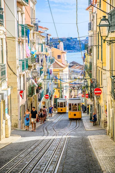 Lisbon Bica Funicular — Stock Photo, Image