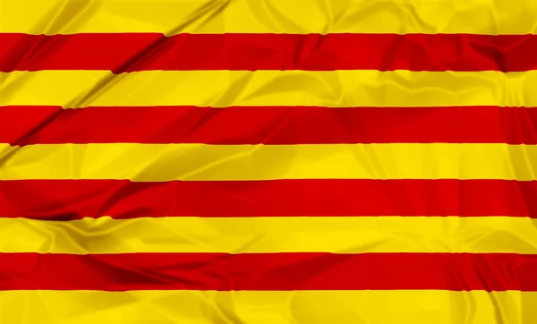 Flaga Katalonii — Zdjęcie stockowe