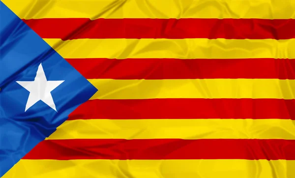 Estelada Blava Bandeira da Catalunha — Fotografia de Stock
