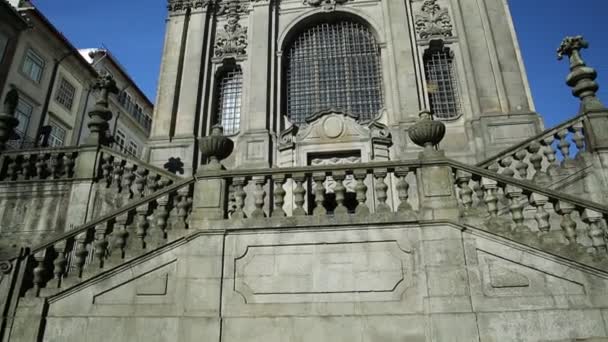 Церковь Клеригоса Порту — стоковое видео