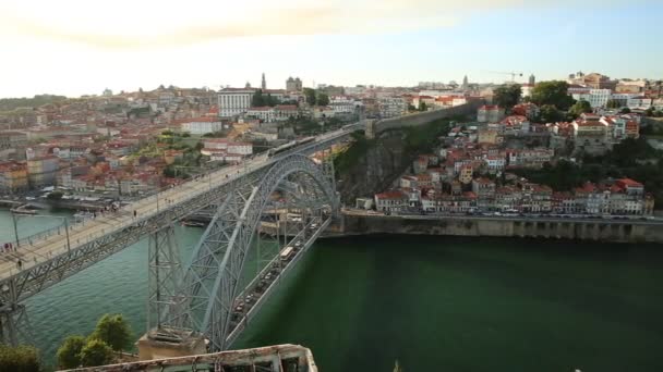 Línea de tren de Oporto — Vídeos de Stock