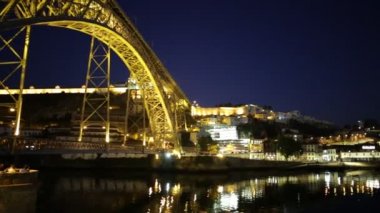 Oporto köprü gece ile