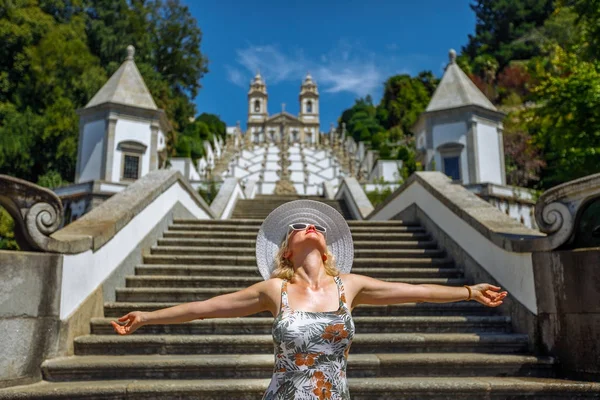 Portugal wanita menikmati — Stok Foto