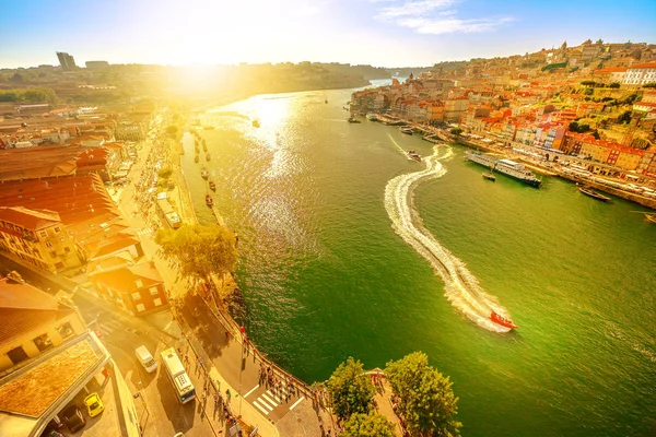 A naplemente a Douro-folyó — Stock Fotó