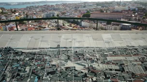 Vista panorámica de Lisboa — Vídeos de Stock