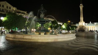 Rossio kare gece
