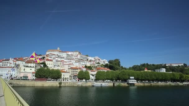 Skyline di Coimbra Portogallo — Video Stock