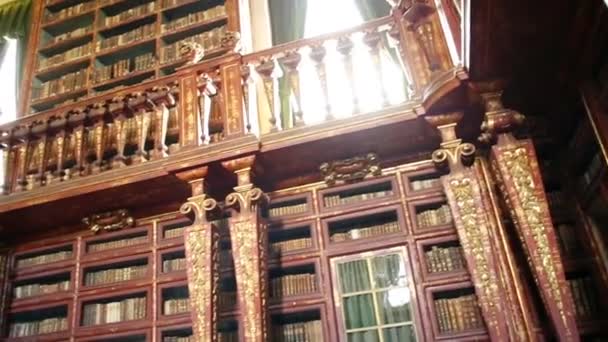 Biblioteca barroca de Coimbra — Vídeos de Stock