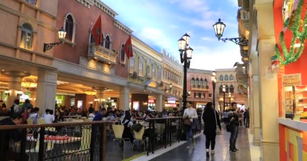 Venetian Macau architektura — Stock video