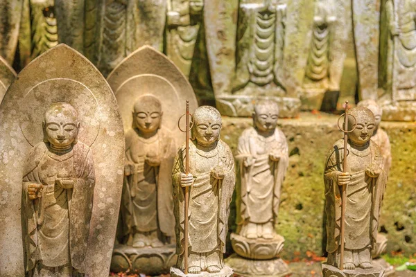 Jizo bodhisattva Statuen — Stockfoto