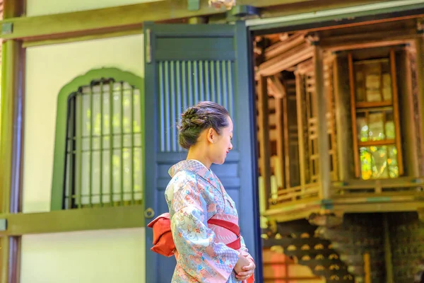Хаседера кимоно женщина — стоковое фото