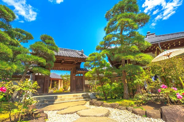 Entrada al jardín zen de Hase-Dera — Foto de Stock