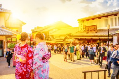 Kyoto kimono kadınlarda