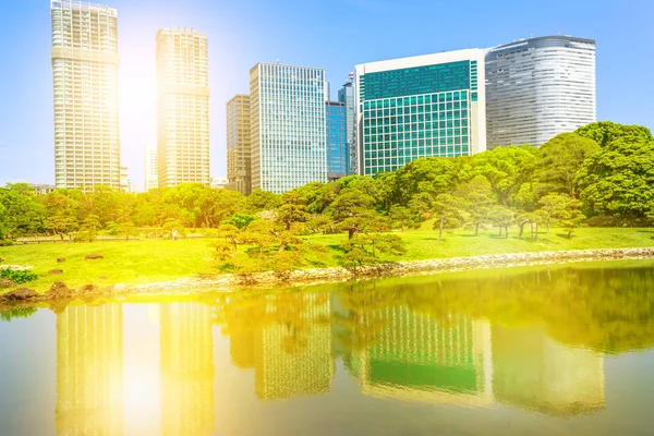 Jardins Hamarikyu Tóquio — Fotografia de Stock