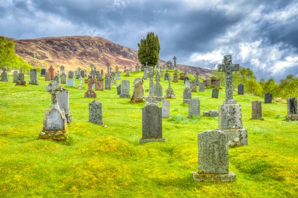 Cemitério Scottish Highlands — Fotografia de Stock