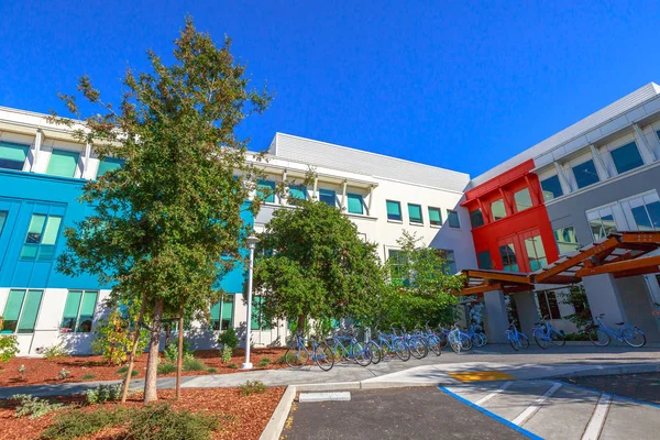 Campus de bicicleta de Facebook — Foto de Stock