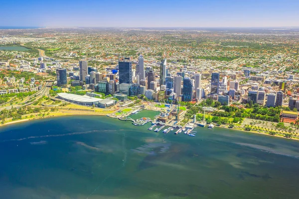 Perth Skyline aérea —  Fotos de Stock