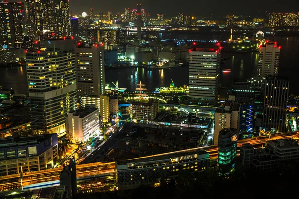 Tokio paisaje urbano y área de la bahía — Foto de Stock