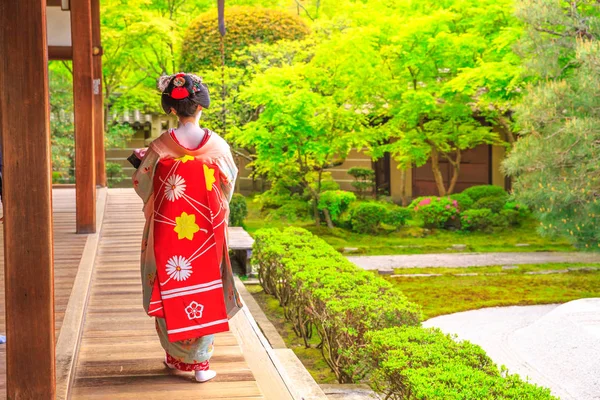 Geisha in Eikan-do Temple — Stock Photo, Image