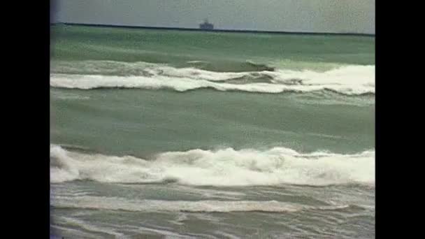 Plataforma petrolera Miami Beach — Vídeos de Stock