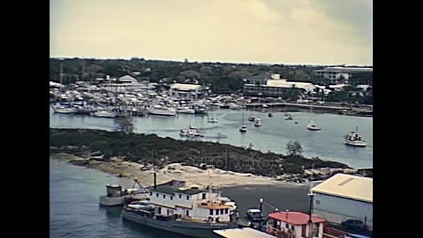 Nassau Bahamas haven — Stockvideo