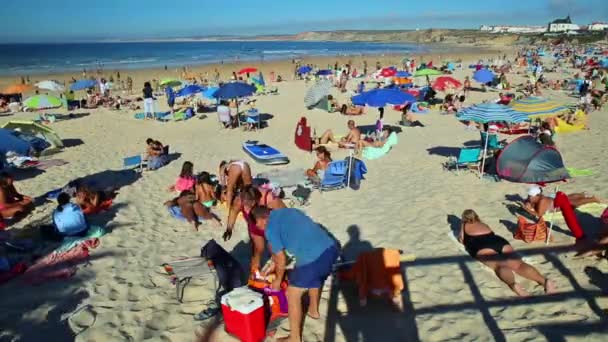 Baleal beach Peniche — Stockvideo