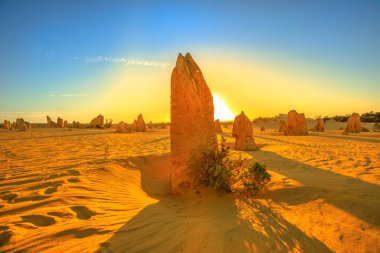 Gün batımında Pinnacles