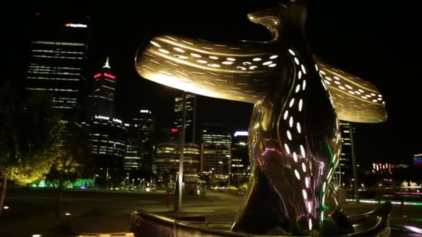 Escultura de Primer Contacto en Perth — Vídeos de Stock