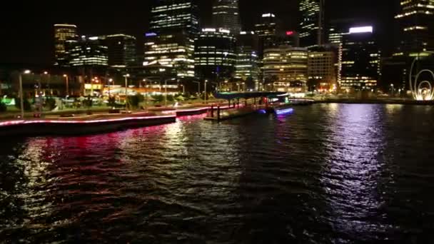 Panorama de Elizabeth Quay — Vídeo de Stock