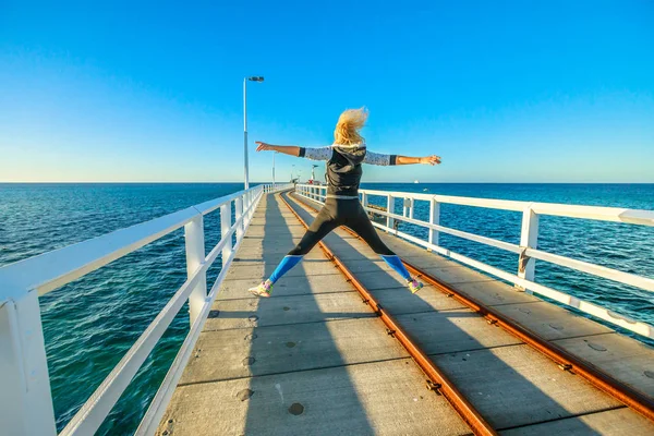 Busselton Jetty menikmati — Stok Foto