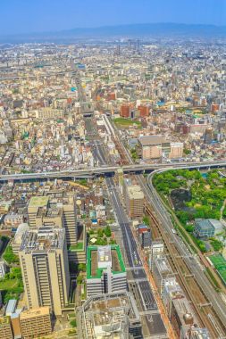 Osaka gökyüzü çizgisi