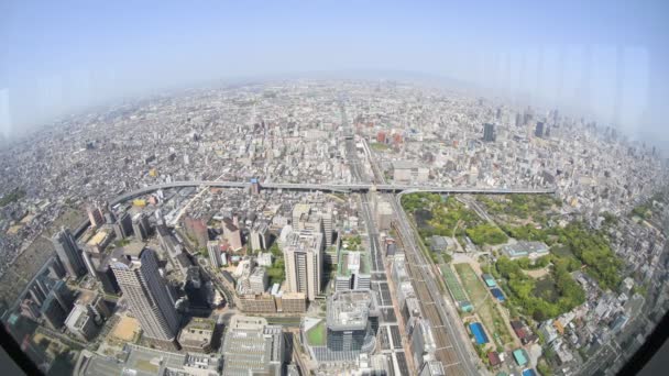 Widok z powietrza w Osace — Wideo stockowe