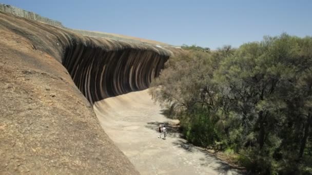 Wave Rock from top — Stock Video
