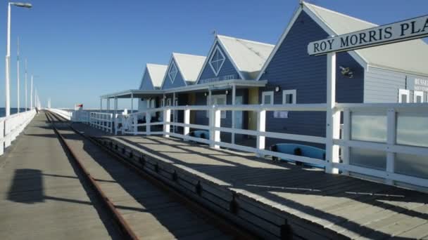 Piattaforma Busselton Roy Morris — Video Stock