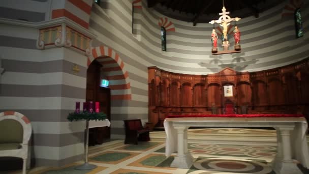 Prezbiterium katedry Geraldton — Wideo stockowe
