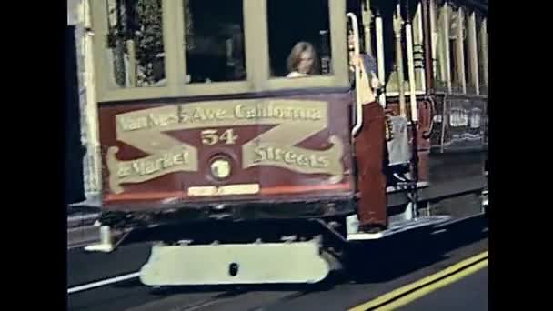 Cable Car Van Ness Avenue — Stock Video