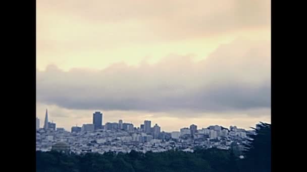 Vieux paysage urbain de San Francisco — Video