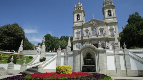 Santuário de Braga Portugal — Vídeo de Stock