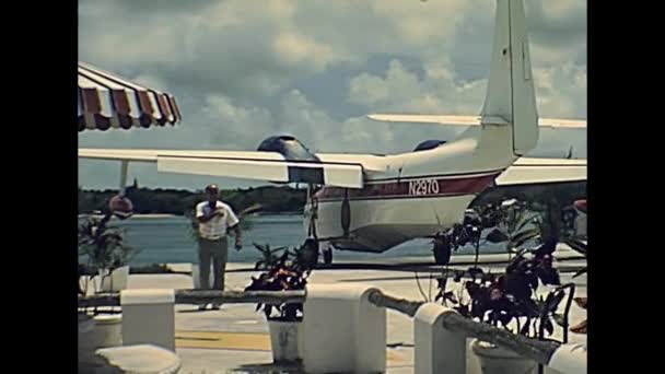 Lotnisko wodnosamolotów w Bahamy — Wideo stockowe