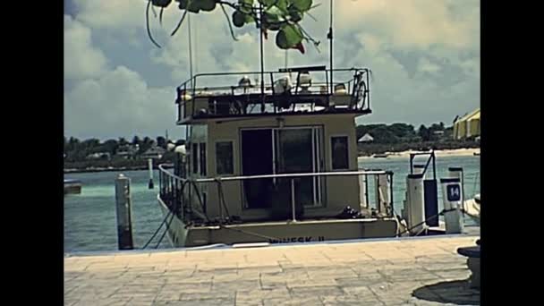 Nassau haven jachten — Stockvideo