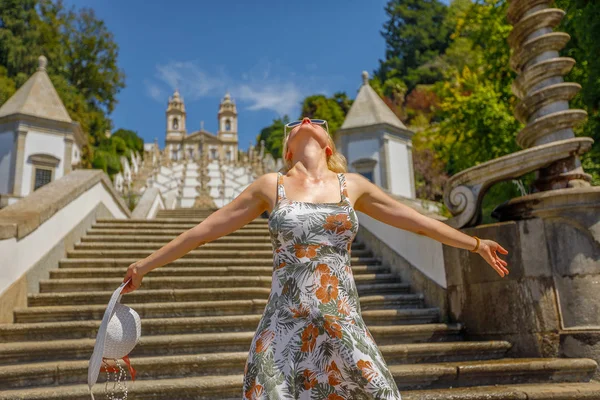 Braga Portugal perempuan — Stok Foto