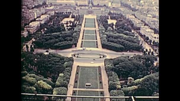 Champ de Mars 1970s panorama — Wideo stockowe