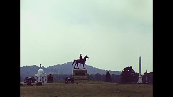 Gettysburg cemitério parque militar nacional — Vídeo de Stock