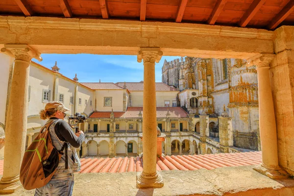 Fotógrafo en el Castillo de Tomar — Foto de Stock