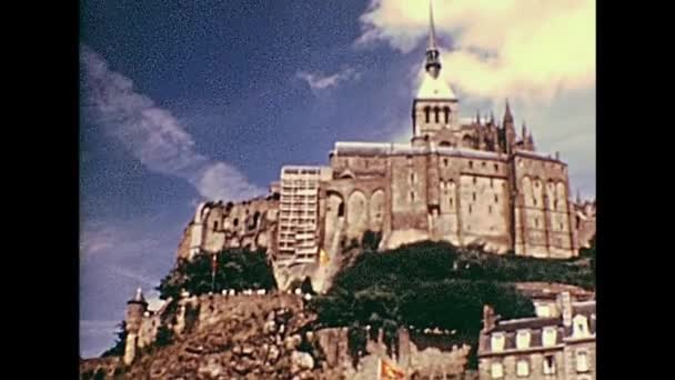 1970 Mont Saint-Michel — Vídeo de stock