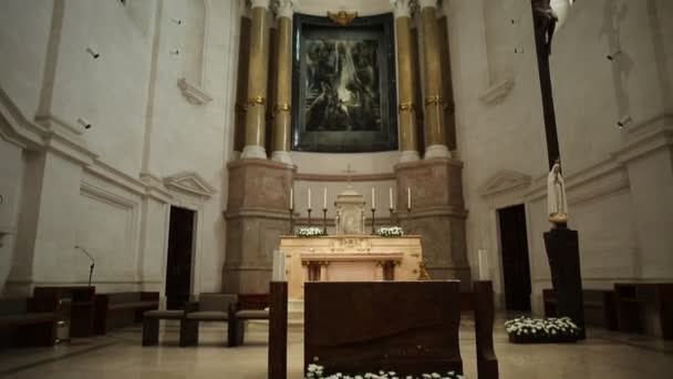 Basilica of Nossa Senhora av Fatima — Stockvideo