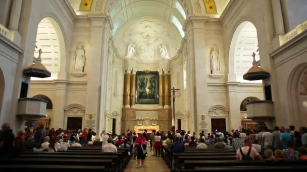 Basílica de Nuestra Señora de Fátima — Vídeo de stock