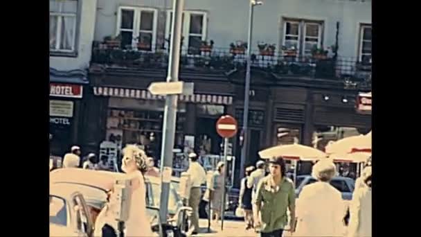 Πλατεία Place de Cathedrale στο Στρασβούργο — Αρχείο Βίντεο